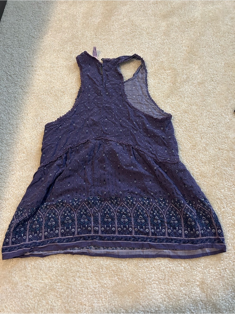 Purple Boho Tank - Picture 2 of 4
